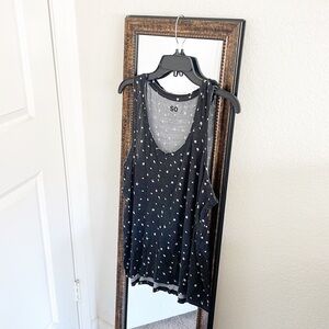 SO floral print racer back tank top